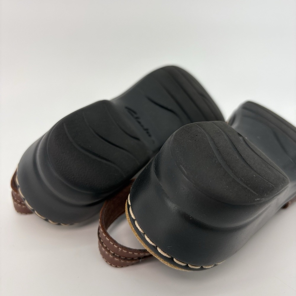 Clarks Collection Women's Sz 6 Brown Leather Adjustable Comfort Walking Sandals - Picture 12 of 13